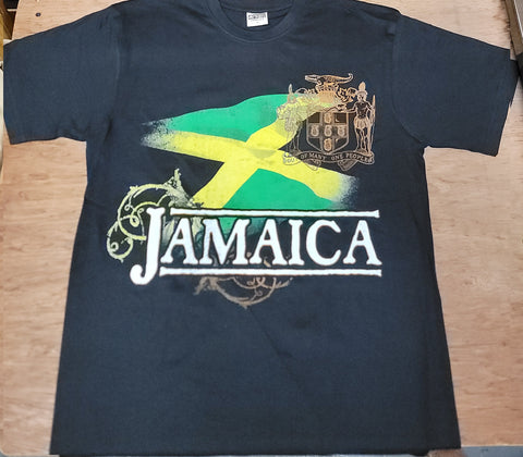 S. ISLE JA - JAMAICA COAT OF ARMS - UNISEX TSHIRT