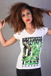 COOYAH - HAPPINESS GROWS - LADIES T-SHIRT