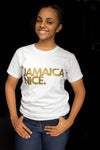 JAMAICA NICE - JA NICE (LOGO) - LADIES SHORT SLEEVE TSHIRT